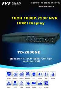 Продавам неизползван 16 канален мрежов рекордер; NVR - TVT TD-2816NE