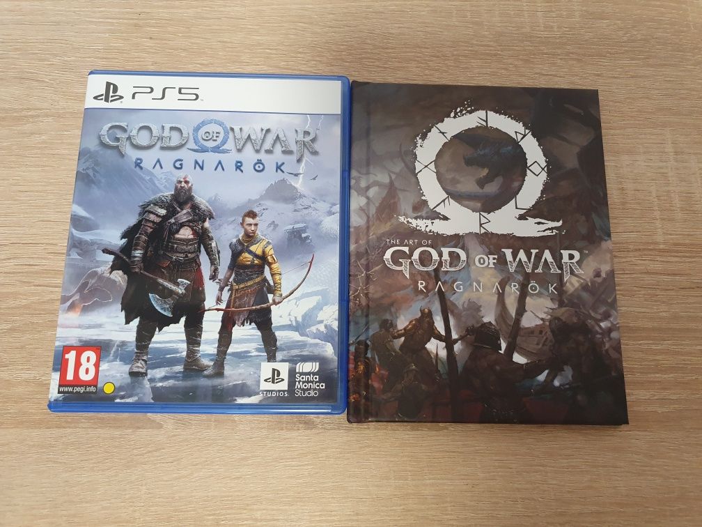 Pachet God of War Ragnarok Jotnar Edition + Artbook + GOW 2018 + Carte