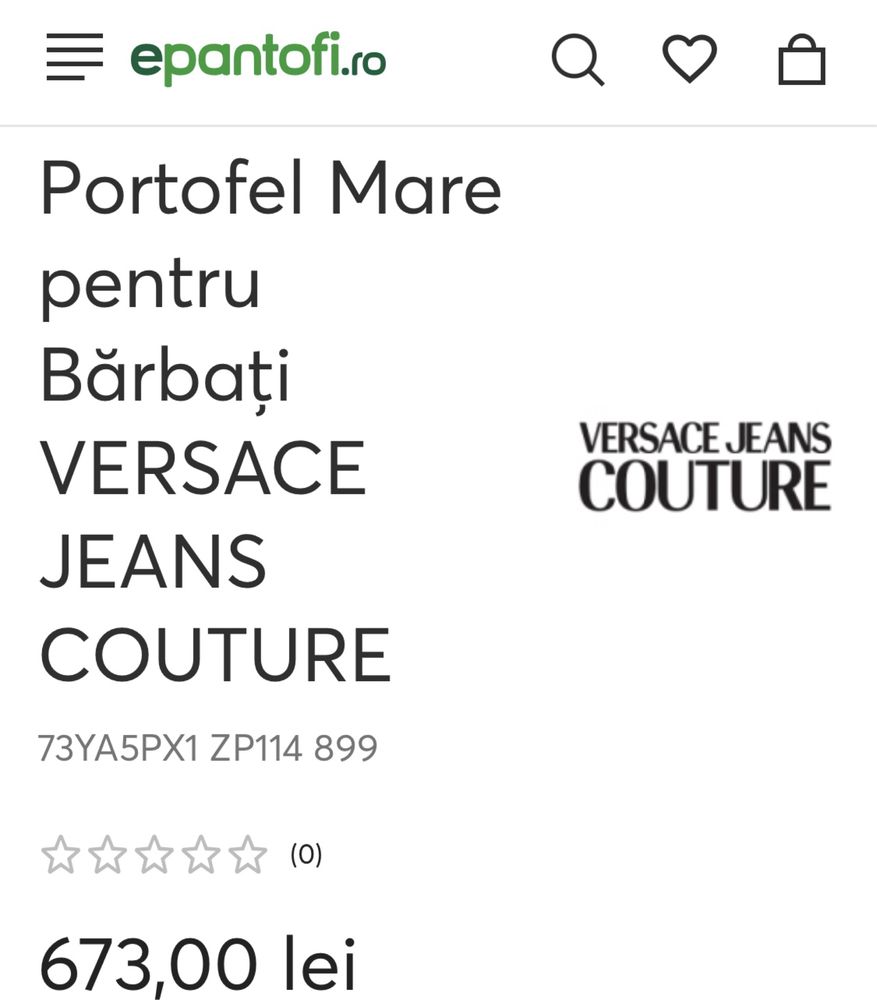 Portofel Versace Jeans Couture