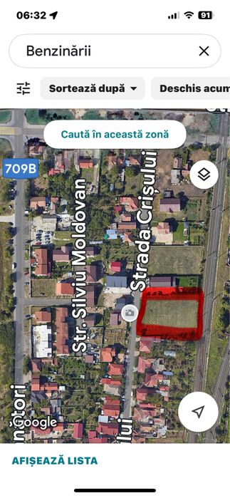 Teren intravilan 1632 cu front stradal 30 metri