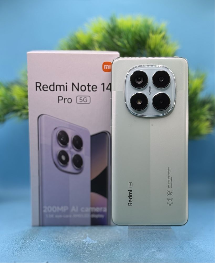ГАРАНЦИОНЕН! Xiaomi Redmi Note 14 Pro, 8GB RAM, 256GB, 5G, Coral Green