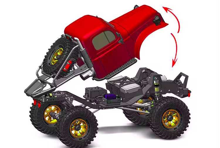 Crawler RGT EX86181 Dodge Power Wagon Crusher 1:10 Зелен
