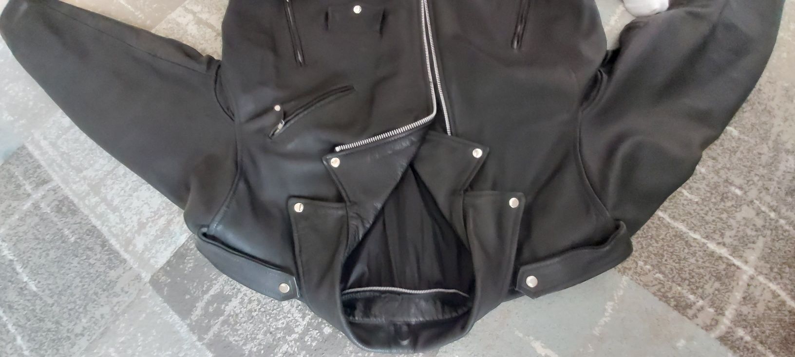 Thinsulate Wilsons Leather Biker Jacket Кожено яке телешки бокс