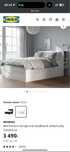 Pat model Brimnes Ikea 180x200cm in stare foarte buna