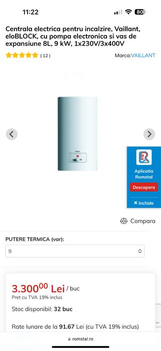Centrala Electrica 9KW