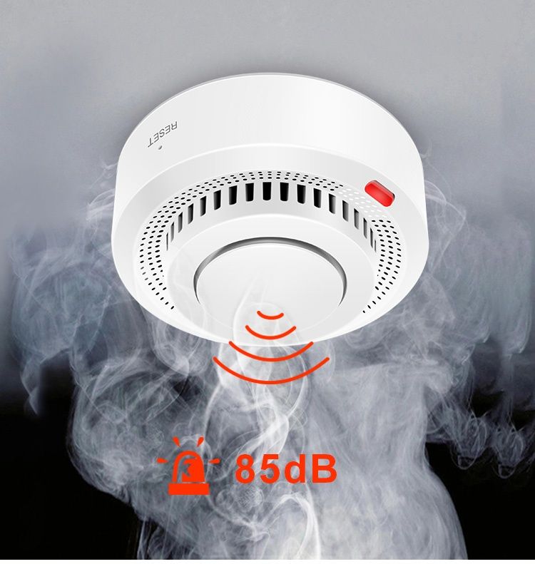 Tuya Smart WiFi или ZigBee Алармен противопожарен сензор за дим/пушек