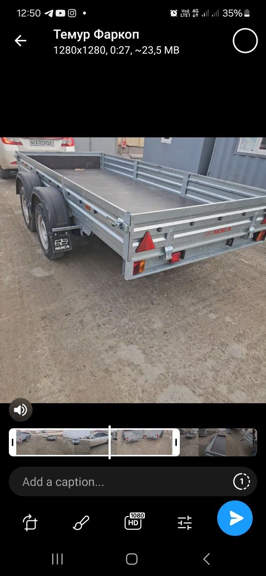 Tirkama sotiladi razmer 3*5 1*5