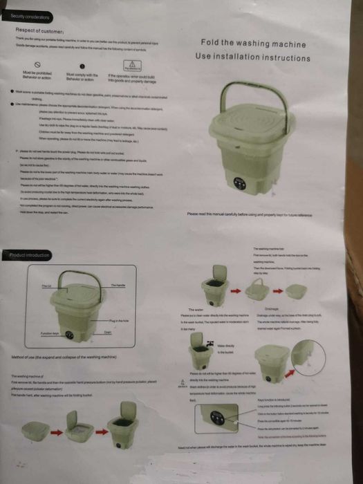 masina de spalat rufe portabila