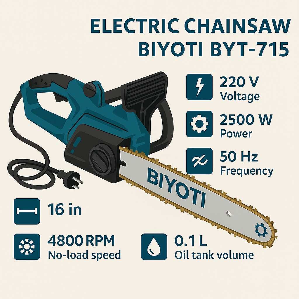 Пила цепная электрическая Biyoti BYT-715 ART 2140