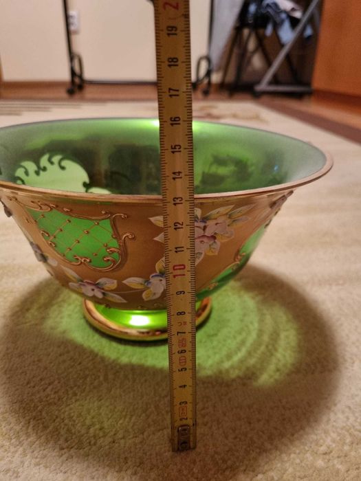 Set 3 piese cristal Bohemia placat cu aur 24k