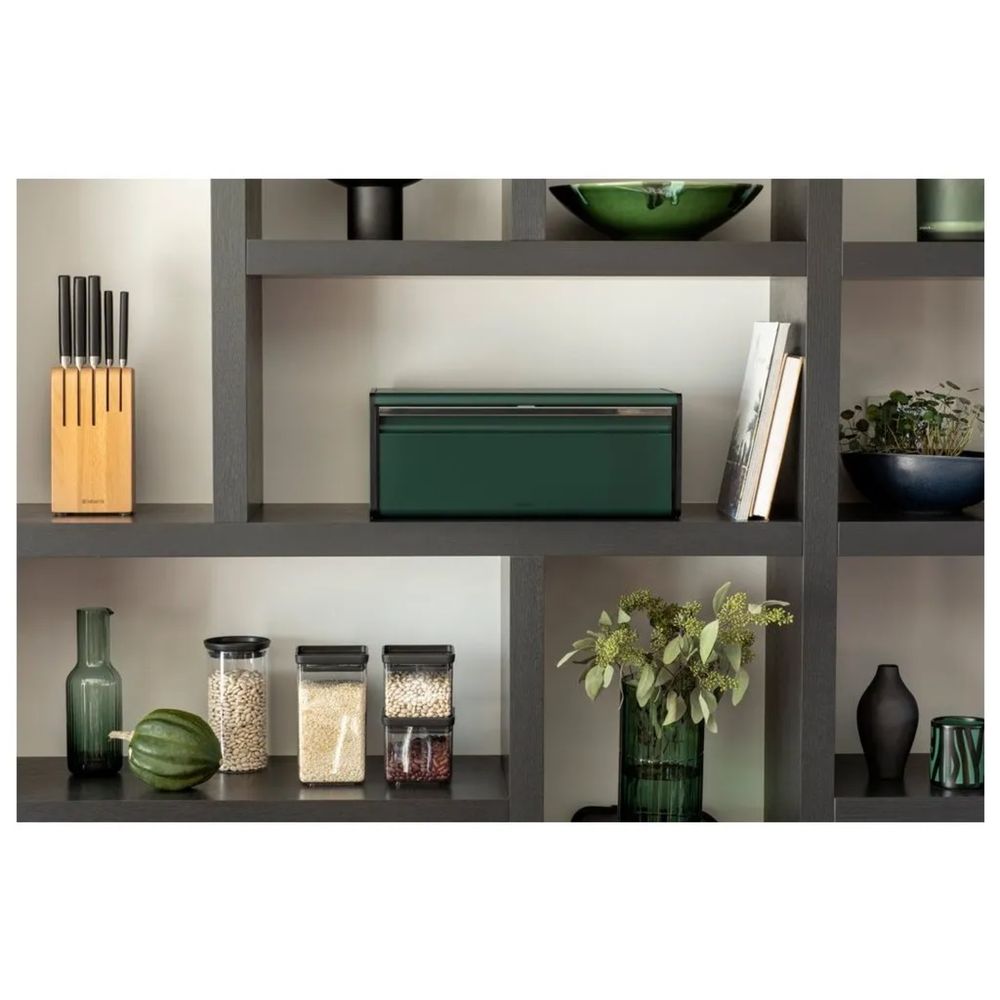 Coș pentru pâine FALL FRONT 46,5 cm, verde, Brabantia