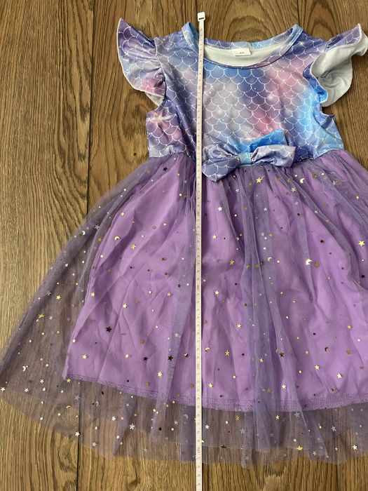 Rochie Tutu Imprimeu Solzi De Pește fete 4 ani