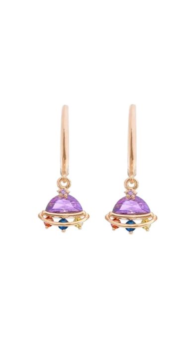 Красивые серьги-планеты