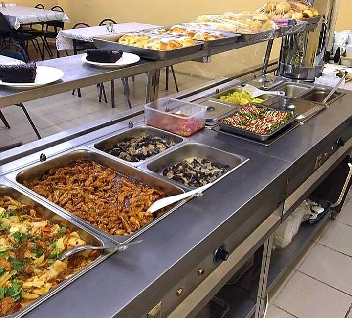 Линия раздачи мармит стол нержавейка мойка кухонное оборудование