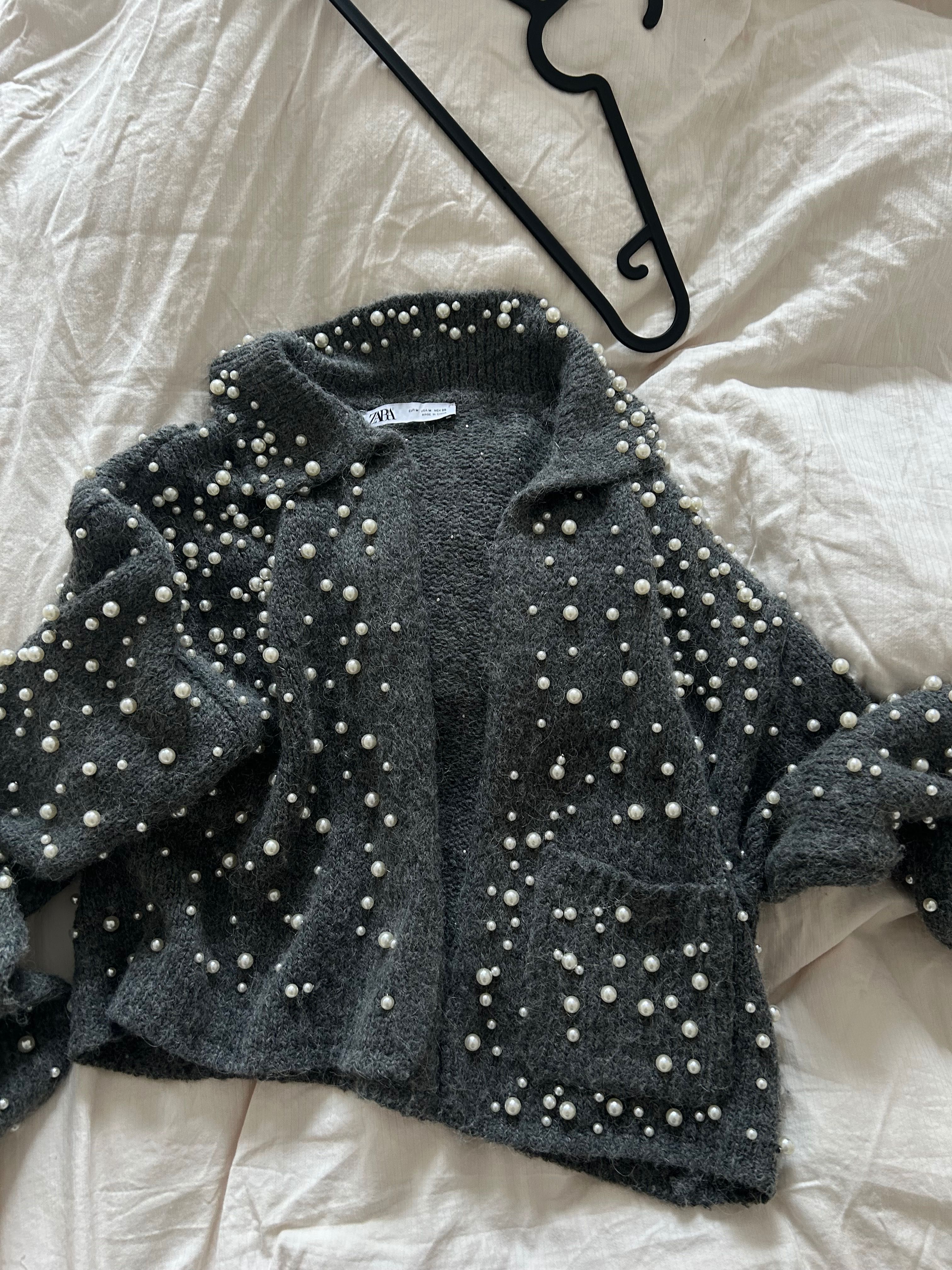 Zara жилетка с перли