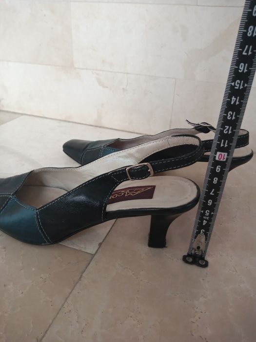 Pantofi dama bleumarin,piele, 36