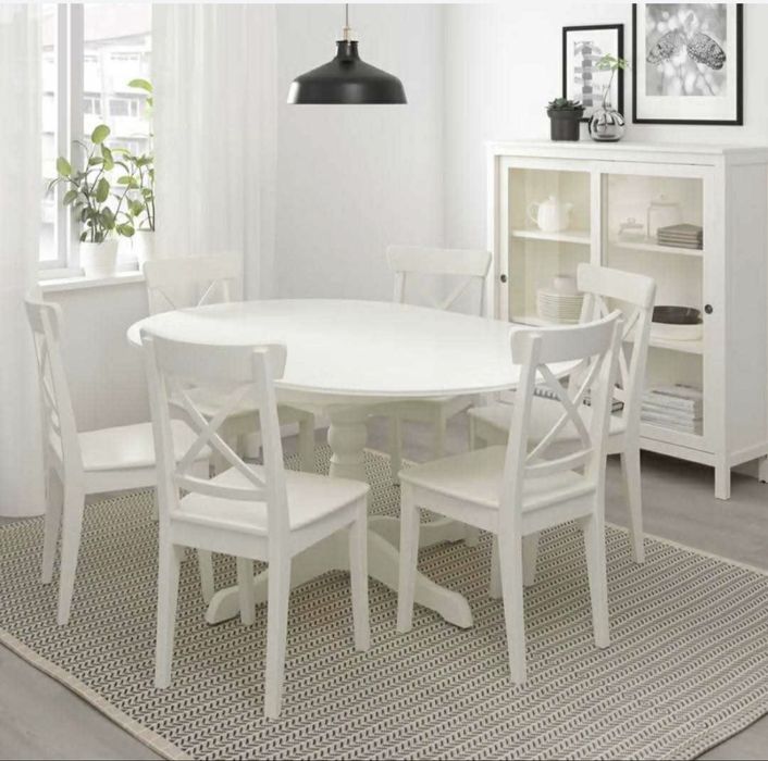 Masa rotunda extensibila Ikea