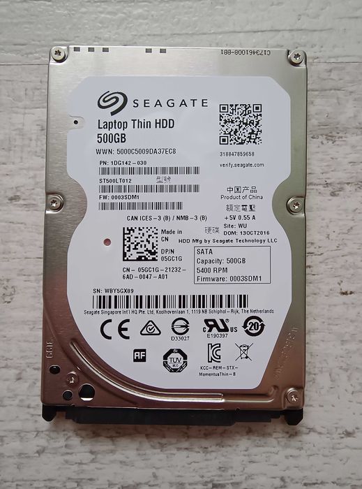Hard disk laptop 500 GB Seagate Momentus Thin. Impecabil!