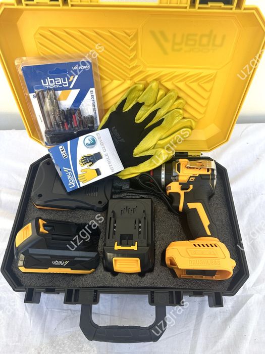 Бепул доставка ударный дрель бесщеточный шруповерт оригинал Ubay новый