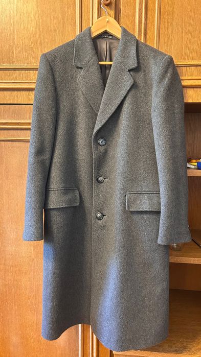 Мъжко зимно палто вълна и кашмир М