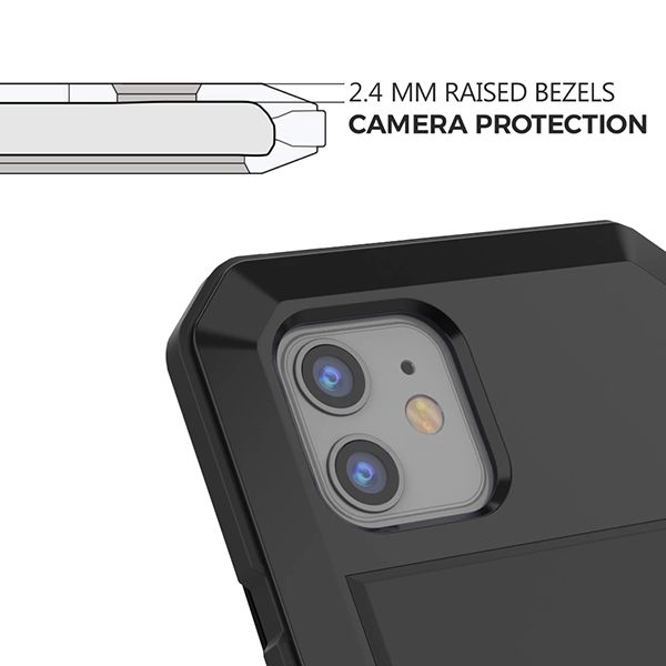 Husa Antisoc Aluminiu 360 iPhone SE 2022 15 Pro Max 12 mini 13 14+ 16e