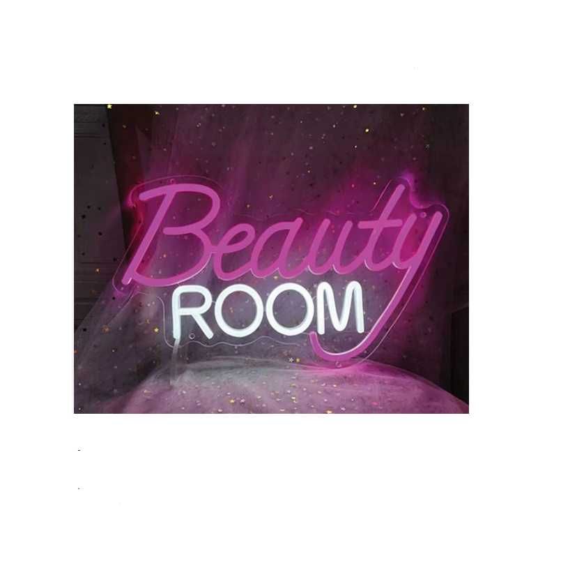 Декоративна светеща LED неонова табела "Beauty Room", USB