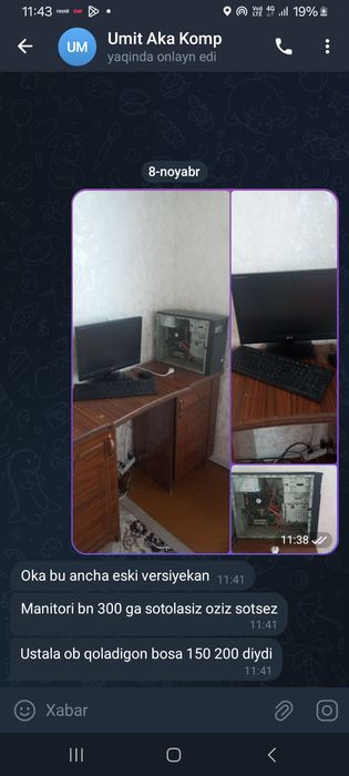 Kampiyutr odiy igravoy glavniyam qib ishlatilgan holati yahshi