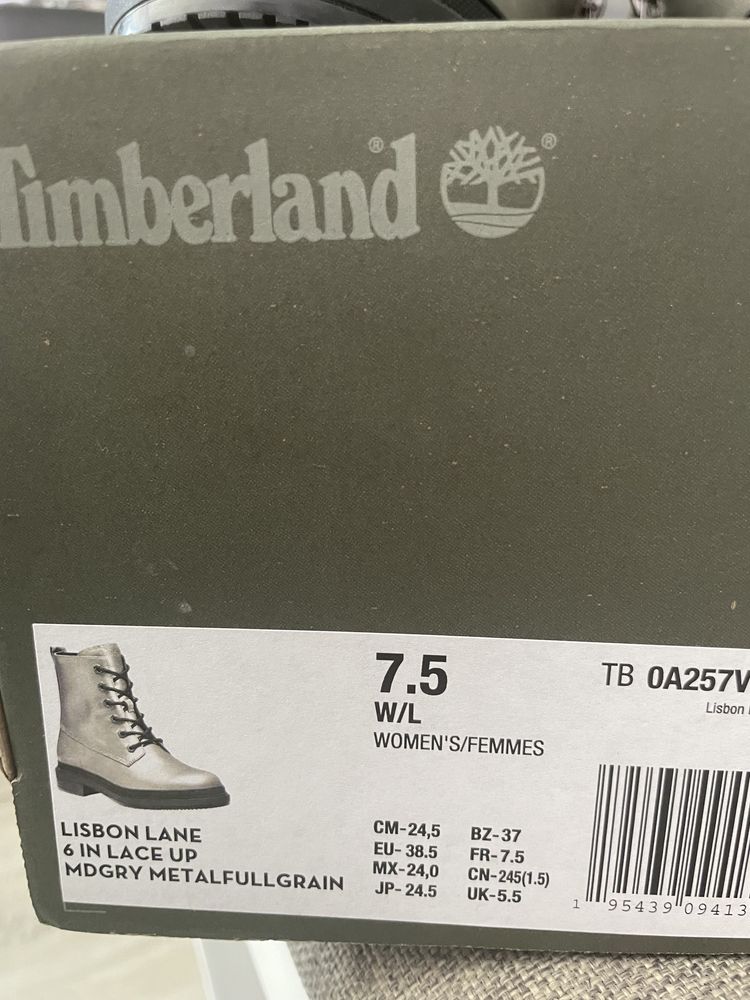 Боти Timberland, нови, 38 номер, естествена кожа