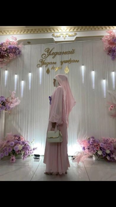 Платье с абайкой и платком