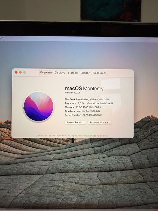 Laptop Apple MacBook Pro Retina i7 16gb ram
