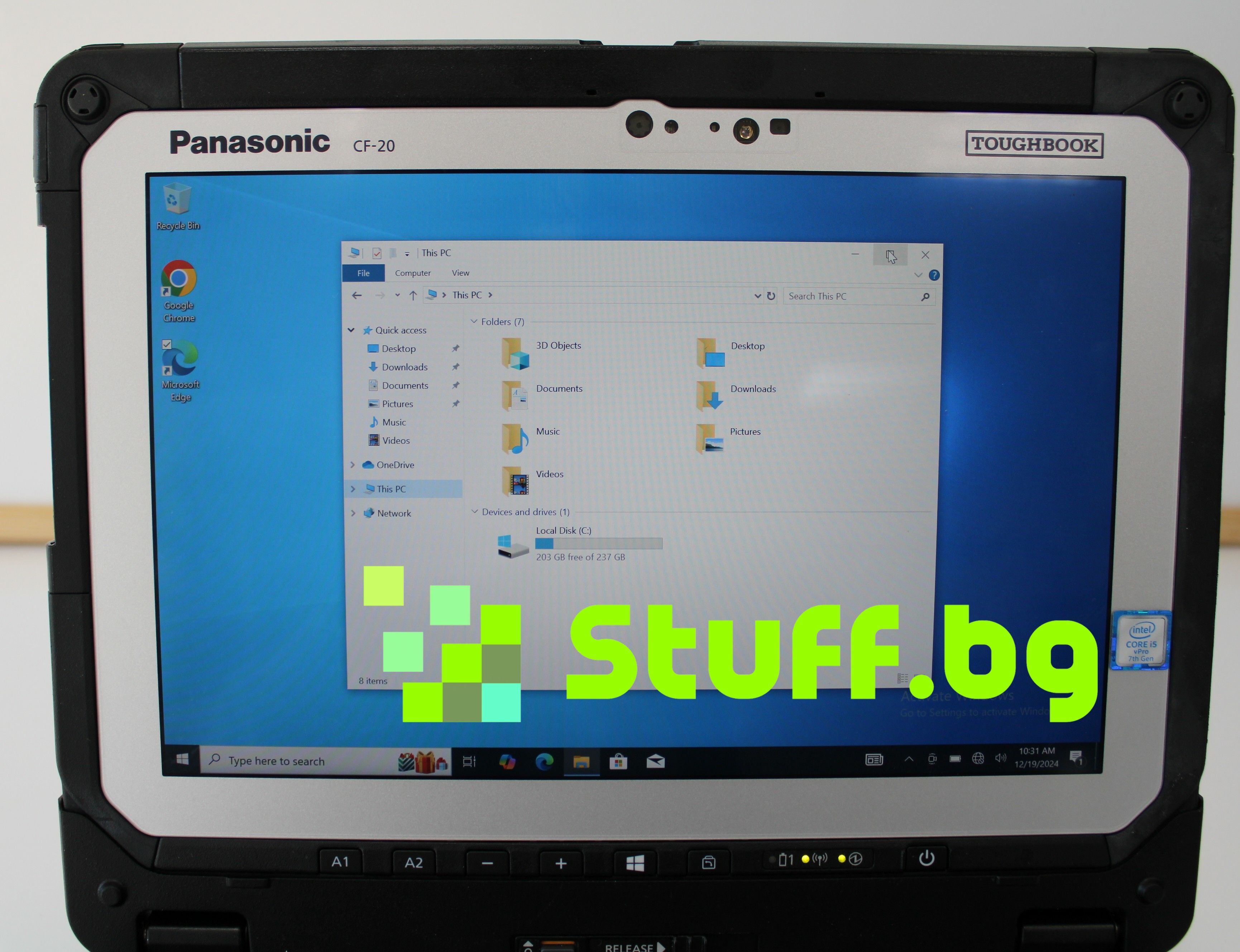 Panasonic Toughbook CF-20 Intel Core i5-7Y57 10.1" FHD Touch/8GB/256GB