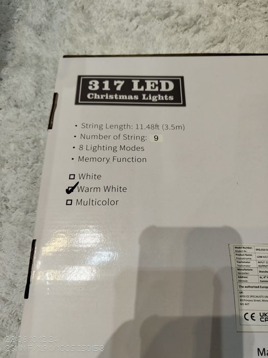 Instalatie brad/perdea cu stea  317 led/3.5 m, lumina alba calda