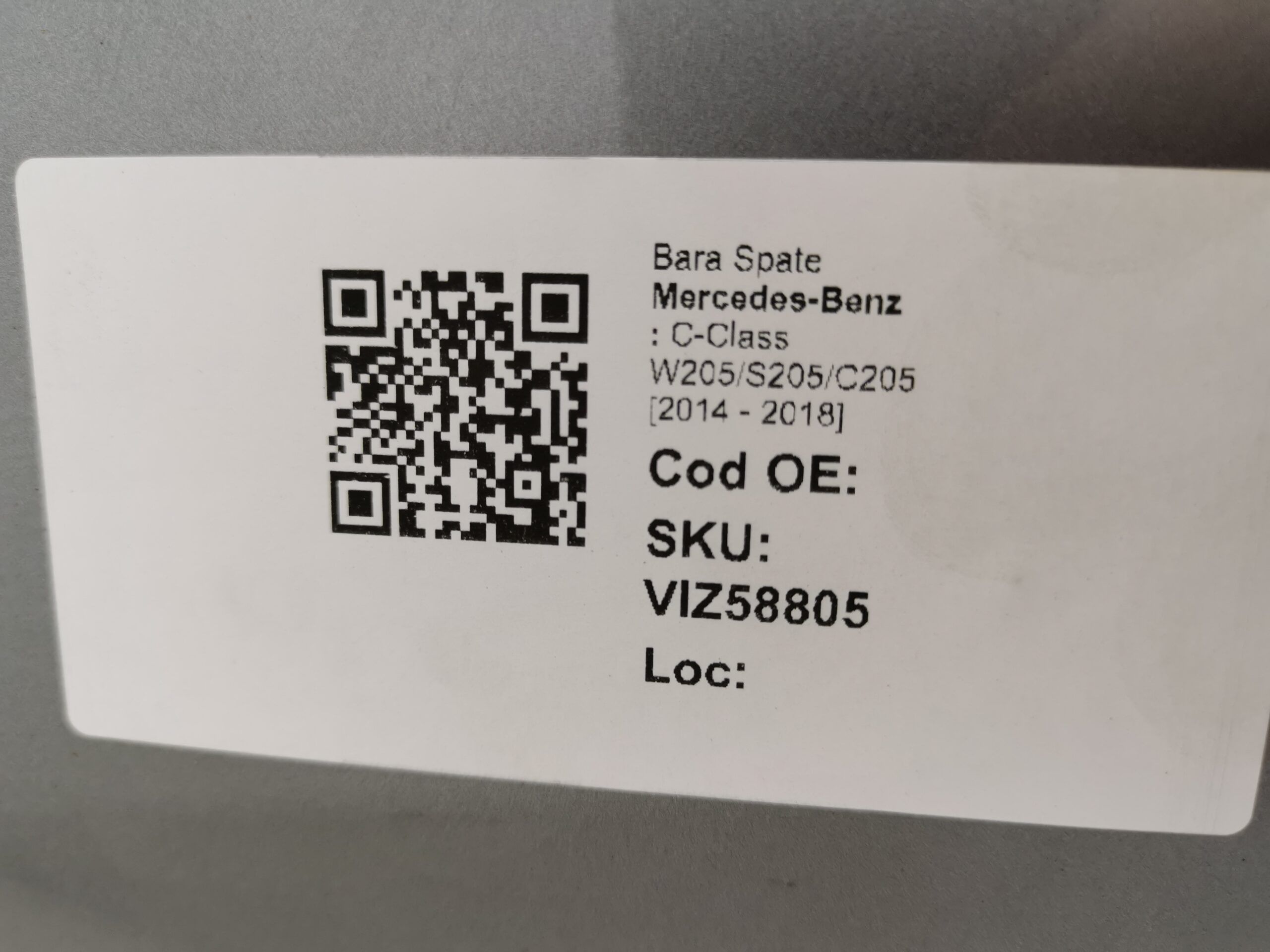 Задна броня Мерцедес-Бенц / Mercedes-Benz C-Class W205/S205/C205 Ориги