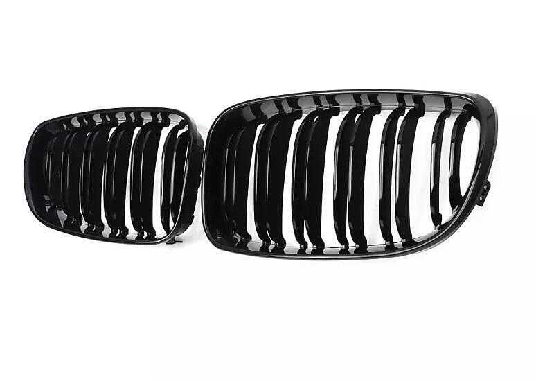 Двойни бъбреци решетки, BMW E81, E82, E87, E88, 2008-11г., черен гланц