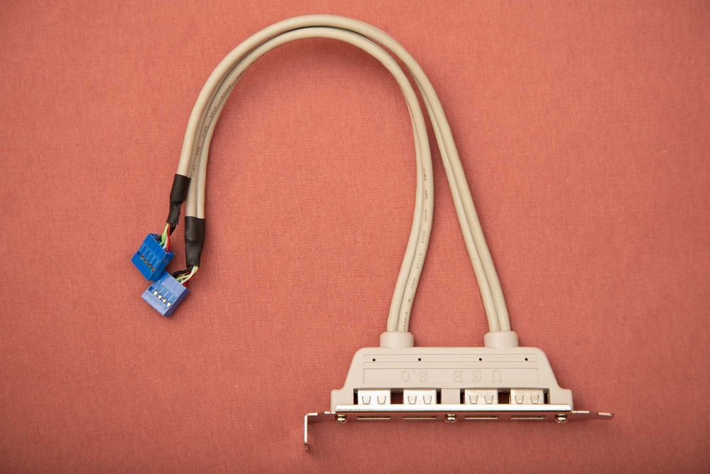 Bracket USB dual 4 port