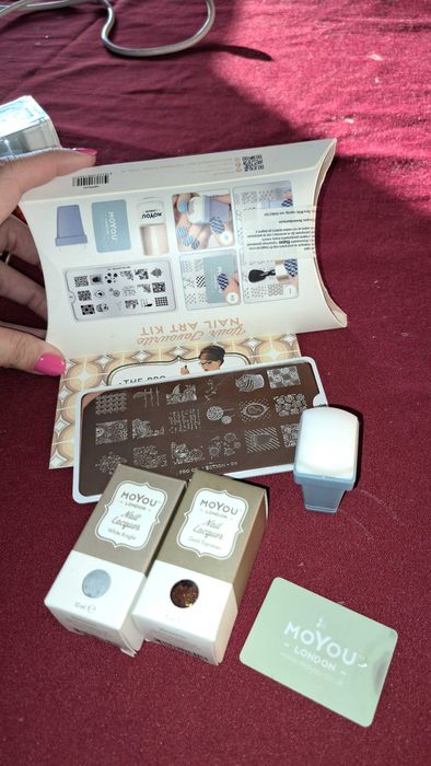 MoYou комплект печати за маникюр, допълнителни лакове и дизайни