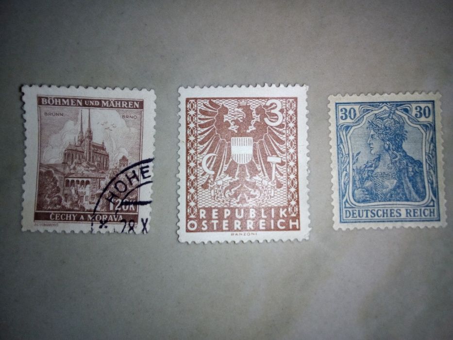 Пощенски марки от 1871-1950 г. от чужбина ценни 9 броя за 59 лева