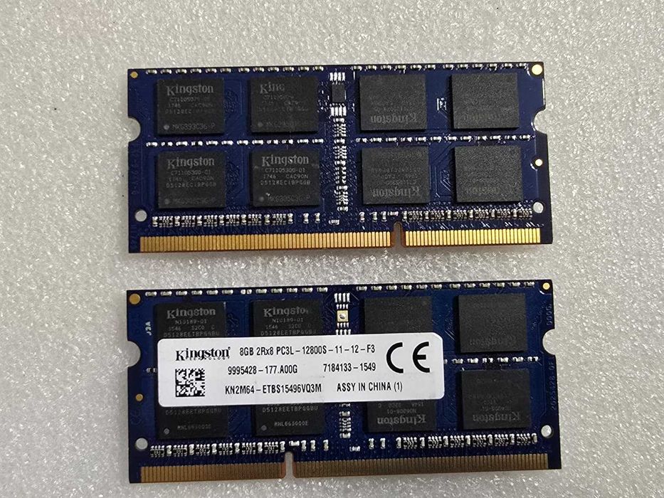 Kit memorie RAM laptop Kingston 16GB (2 x 8GB) 1600MHz DDR3L 1.35V