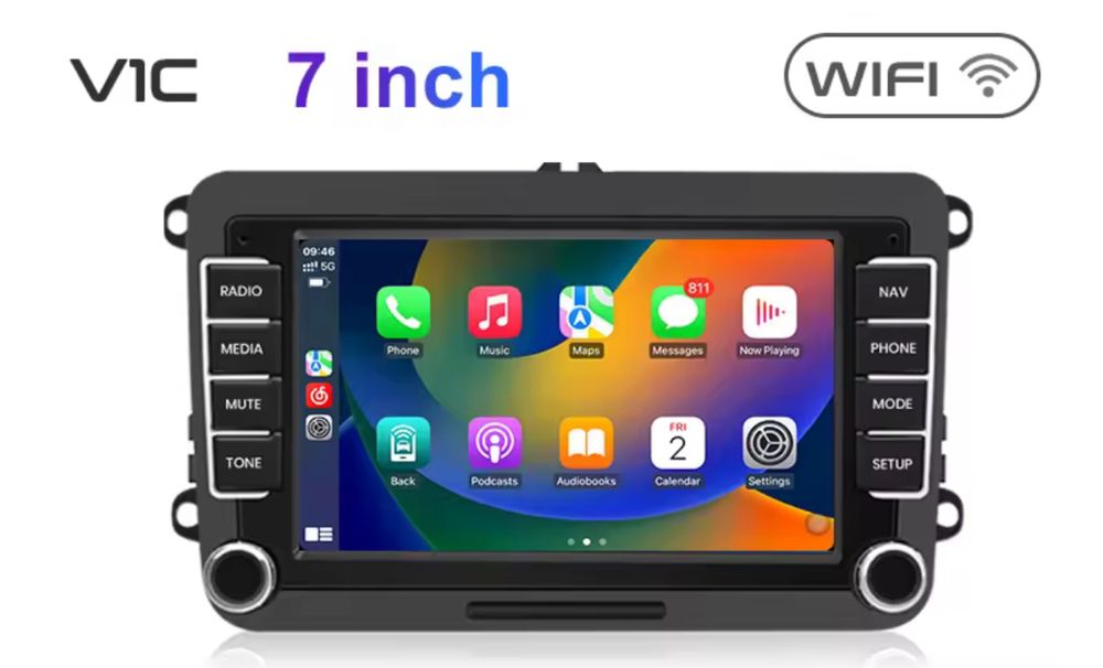 Navigatie Android Skoda/Seat Carplay & AndroidAuto 7 INCH
