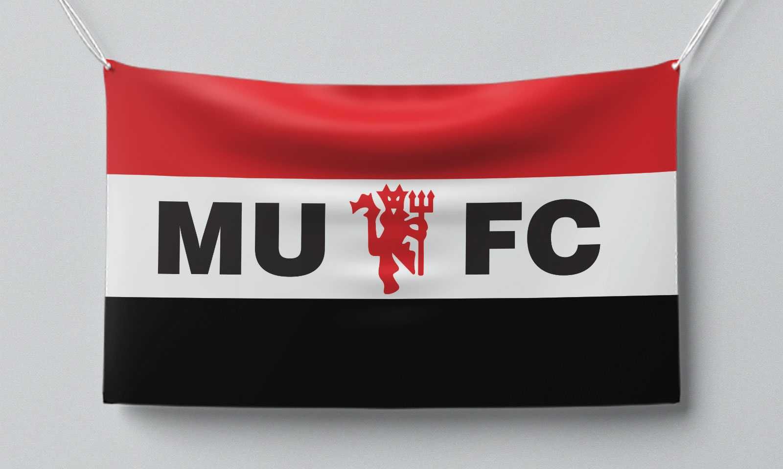 Футболно знаме Manchester United 150x90 см