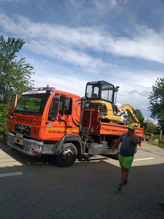 Excavator de închiriat, bobcat + mașină 7.5 t