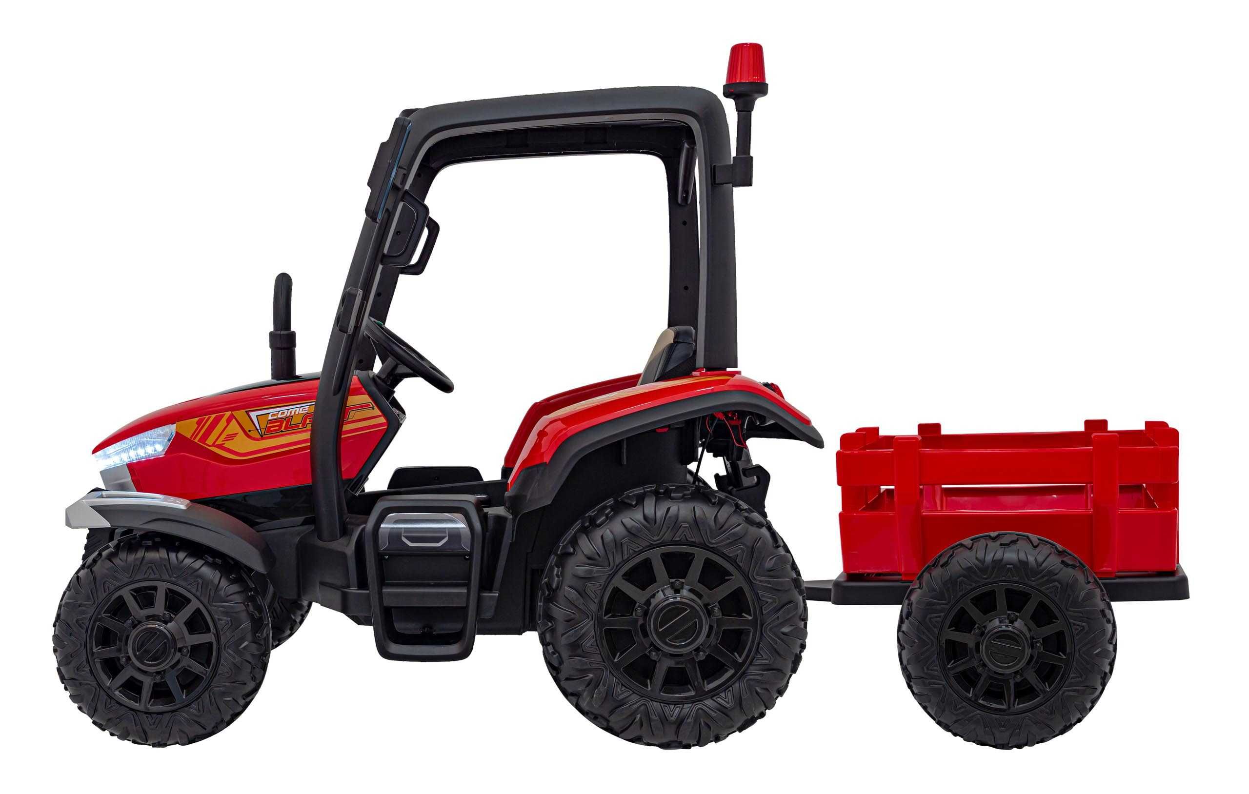 Tractor electric pentru copii cu remorca BLAST Z 24V (206) Rosu
