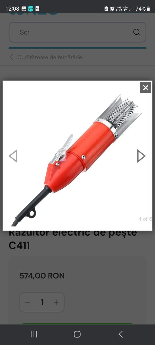 Răzuitor electric de pește C411