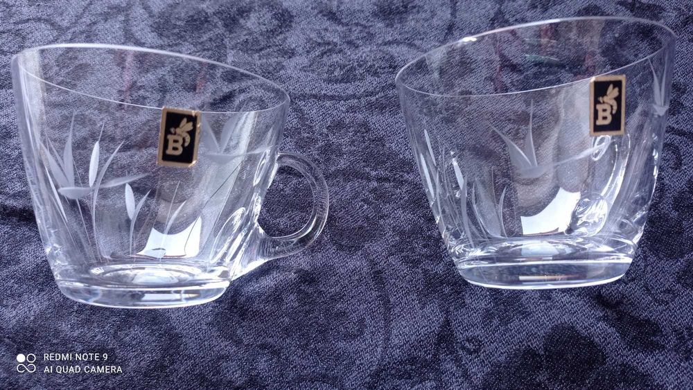 Кристален комплект за пунш с 8 чаши