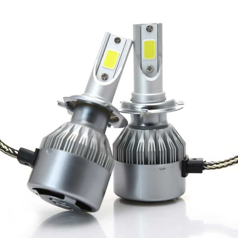 Set 2 Becuri LED-Uri Auto C6 H7 36w 3800 Lumeni 6500K 12-24 V