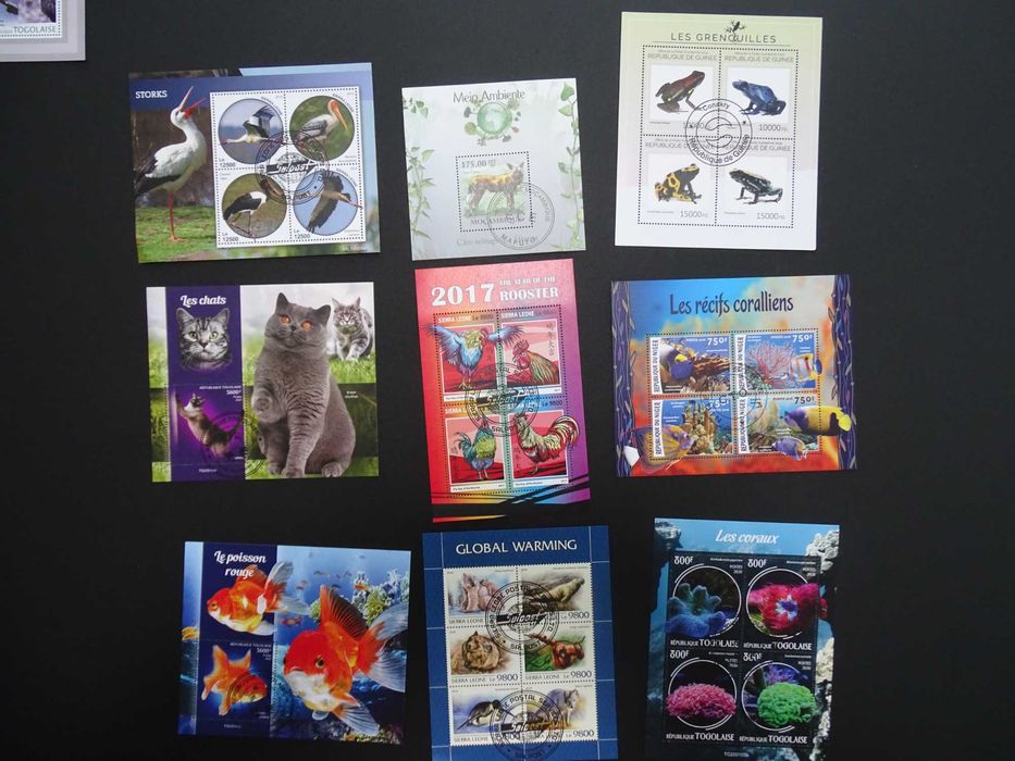 50 colite stampilate , timbre tematice Fauna/Animale (Lot 3104)