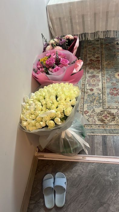 Букеты цветов 3 шт букет