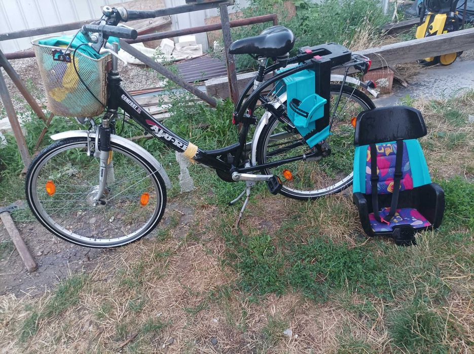 Bicicleta aluminiucu scaun copil originala
