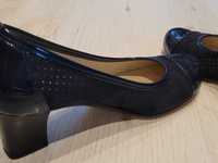 pantofi din piele, bleumarin, marimea 36