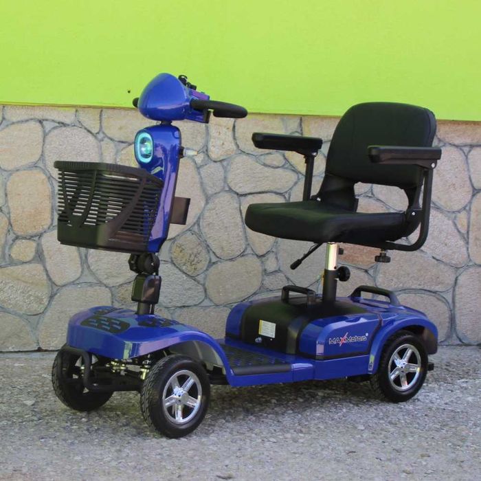 Инвалидна ел. четириколка Maxmotors 350W сваляема батерия BLUE